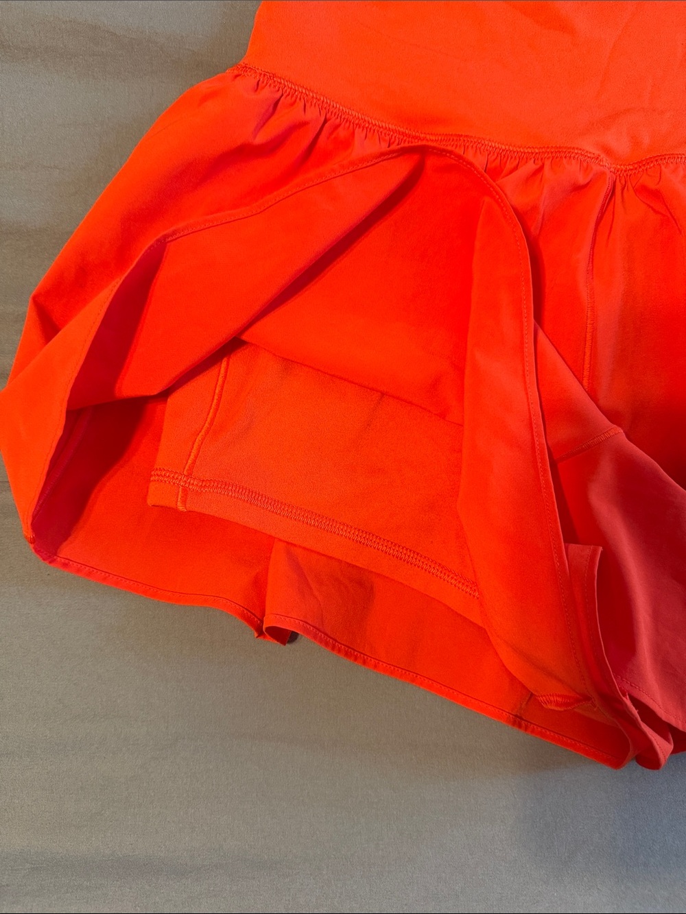 aerie Vibrant Red Athletic Skort with Crossover Waistband - Picture 5 of 5